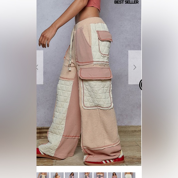 POL Pink and Cream Track Pants - Picture 4 of 8